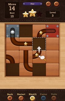 Игра  Roll the Ball: slide puzzle